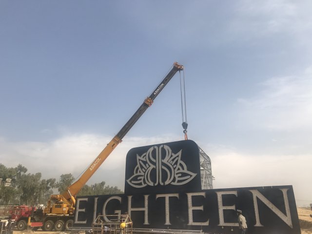 Highest Dual Billboard on Unipole Installed at Eighteen Islamabad